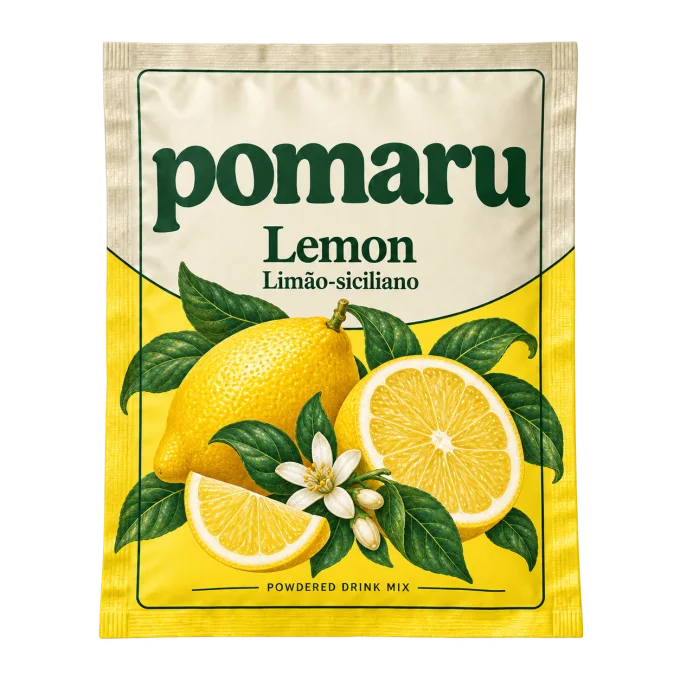 Lemon POMARU sachet design concept